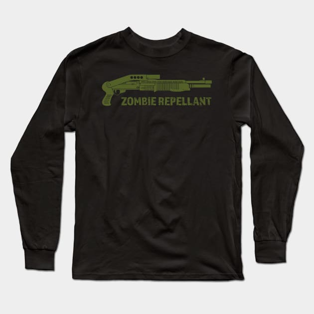 Zombie Repellent - Zombie Zombies Long Sleeve T-Shirt by fromherotozero